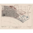 thumbnail image 2 of USGS 14x12 White Modern Wood Framed Museum Art Print Titled - Long Beach California Quad - USGS 1925, 2 of 4