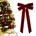 thumbnail image 6 of 6 Pack Christmas Velvet Bows,Christmas Bows Ornaments for Wreath Garland Tree Decor,Wrap Crafts Wedding Party Bows,Indoor Outdoor Holiday Decorations, 6 of 8