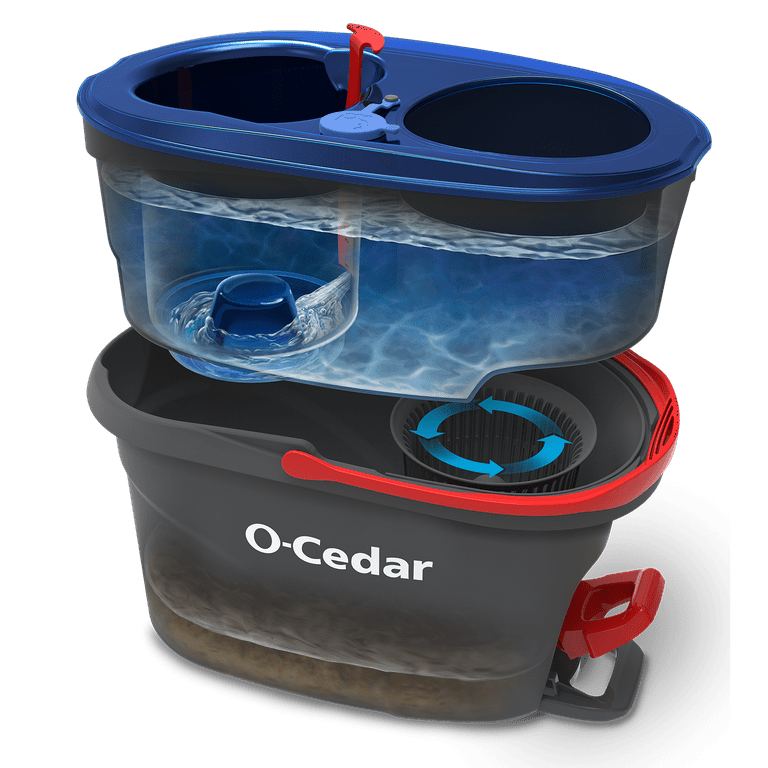 O-Cedar Microfiber EasyWring Spin Mop & Bucket System - Shop Mops
