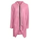 thumbnail image 2 of ICHUANYI Clearance Women's Solid Color Hoodie Zipper Long Sleeve Sweatshirts Pockets Irregular Hem Long Coat Tops(Pink, XL) ICHUANYI WER2023081000307, 2 of 6