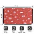 thumbnail image 5 of Red Christmas Snowflake Pattern Door Rugs,Washable Non Slip Door Mats Indoor,Decorative Door Mats,Entry Mat Indoor for Entrance,Bedroom,Kitchen,Bathroom,30"x17", 5 of 6