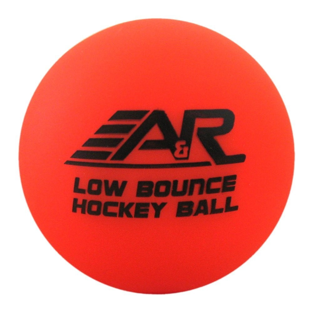 A&R Low Bounce Roller Street Floor Hockey Ball Orange 6 pack 60+ Degree
