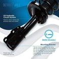 thumbnail image 5 of Detroit Axle - Front 8pc Struts Kit Struts with Coil Spring Sway Bars Outer Inner Tie Rods for Chevrolet Malibu, Pontiac G6, Saturn Aura, 5 of 9