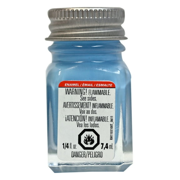 Testors Enamel Paint, .25 oz., Flat Sky Blue