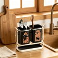 thumbnail image 5 of Kitchen Countertop Organizer for Chopsticks and Utensils, Multi Tier Storage Rack for Tableware, Durable Plastic Cutlery Holder for Dining Tools and Kitchen Items, 5 of 5