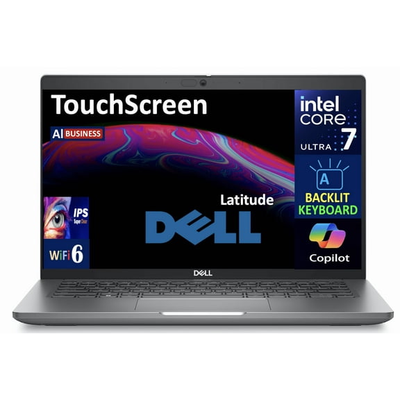 Dell Latitude AI Business Laptop 14.0in Touchscreen IPS FHD Display (Intel Core Ultra 7 155U, 32GB DDR5, 1TB M.2 PCIe SSD, Intel Graphics, Backlit KB, 2 Thunderbolt 4, WiFi 6E, Webcam, Win 11 Pro)