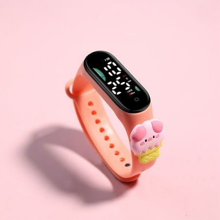 Clearance Now! HIMIWAY Sweatshirt Dress Gps-Enabled Electronic Watches for Kids Colorful and Vibrant Electronic Wristwatch for Children LED Electronic Waterproof Watch