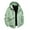 Mint Green, variant on Mens Light Jacket Solid Color Long Sleeve Hooded Neck Men's Coat Oversized Zipper Windbreaker Waterproof Clothes for Men with Pockets Fall and Winter Stylish for Walking and Daily