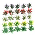 thumbnail image 1 of Yetaha 100PCS Plantas Modelo Mixtas Plantas con Flores Coloridas Parque Ferroviario Escena de Jardín Adorno de Arquitectura Paisaje Diseño de Ferrocarril Decoración de Escena Altura 4 cm / 1,57 Pulgad, 1 of 5