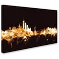 thumbnail image 2 of Trademark Fine Art "New York Skyline Gold" Canvas Art by Michael Tompsett, 2 of 3