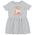 thumbnail image 3 of Inktastic I Am Going to Be a Big Sister Floral Fox Girls Toddler Dress, 3 of 5
