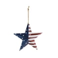 thumbnail image 2 of Iron Pentagram Hanging Decoration | Metal Star Ornament for Holiday Indoor Decor | Rust-Resistant Rope Hanging Home Decoration for Wall, Door, or Tree, 2 of 6