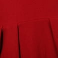 thumbnail image 6 of Richie House Little Girls Red Pleat Details Elegant Dress 4, 6 of 7