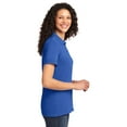 thumbnail image 3 of Port & Co Adult Female Women Plain Short Sleeves Polo Royal Large, 3 of 6