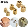 thumbnail image 4 of 4 X Brass Copper Hinge Jewelry Box Concealed Invisible Barrel Hinges Concealed, 4 of 4