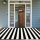 thumbnail image 3 of Alfombra de exterior LEEVAN de algodón blanco y negro 150x240 cm, 3 of 8