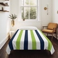 thumbnail image 4 of Green Navy Blue Striped Tapestry for Bedroom Wall Hanging Tapestry, Farmhouse Stripe Art Ceiling Backdrop Tapestries Poster Blanket Wall Decor for Teens Room Living Room Dorm 39" x 59", 4 of 8