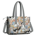 thumbnail image 2 of Teacher Tote Bag,Cavalier King Charles Spaniel Dog and Flower Teacher Utility Tote Bag,Large Work Tote Bags for Women with Multiple Pockets,Top Zipper Closure,13.8x10.6x6.7 Inch, 2 of 5