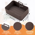 thumbnail image 6 of 1/2 Pack Rectangle Air Fryer Silicone Pots, Reusable Silicone Air Fryer Basket, Food Safe Air Fryers Oven Accessories, Replacement Of Parchment Paper, 6 of 7