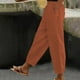 thumbnail image 2 of Pantalones jogger de cintura alta con estampado de calabazas para mujer - Pantalones deportivos ajustados con bolsillos, 2 of 5
