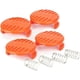 thumbnail image 1 of Tapas de bobina de repuesto para cortadora de césped compatibles con cortadora de césped Black + Decker pack de 4 4 bobinas + 4 resortes, 1 of 1