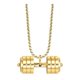 thumbnail image 1 of Colgante Con Mancuernas Para Hombre, Decoración Deportiva, Collar Creativo Para Fiestas Navideñas, Dorado Oro, 1 of 10