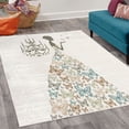 thumbnail image 2 of Vintage Decorative Rug, Love Country Wedding Themed Romantic Butterflies Cartoon Retro Parisienne, Quality Carpet for Bedroom Dorm and Living Room, 6 Sizes, Charcoal Grey, by Ambesonne, 2 of 4
