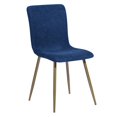 thumbnail image 3 of Pemberly Row Chaises de Salle à Manger en Tissu 18.9" en Bleu (Lot de 4), 3 of 9