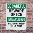 thumbnail image 4 of (2 Pack) Beware Of Ice Bilingual OSHA Be Careful Sign 10 Inch X 14 Inch Indoor / Outdoor Rust-Free Aluminum Metal Signs for Workplace, Workshop, and Construction Site, Made in the USA, 4 of 8