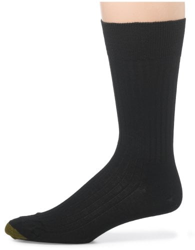 Gold Toe Mens English Ribbed Dress Socks, Black, 10.5-11 - Walmart.com