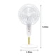 thumbnail image 3 of Yhmxh Utensilios de cocina Ventilador portátil recargable por USB de escritorio, gran ventilador de escritorio silencioso para dormitorio de estudiantes con energía eólica. Muebles para cocina, 3 of 6
