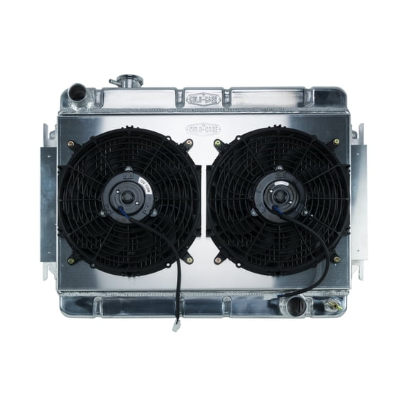 66-67 Chevelle Radiator & Dual 12in Fan Kit MT