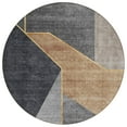 thumbnail image 2 of Addison Rugs Chantille Indoor/Outdoor Transitional Modern Charcoal Washable Round Rug, 8' x 8', 2 of 6