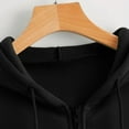 thumbnail image 5 of Women Zip Up Hoodie, Yigetop Women's Casual Hoodies Sweatshirts Casual Zip Jackets 2025 Fashion Trendy Fall Outfits Sweat Jackets for Women Black L, 5 of 6