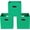 Green, variant on Green Foldable Storage Bins, 11x11x11, Set of 3, (Fabric Cube Organizer with Handle, for Cloth or Accessory Storage)