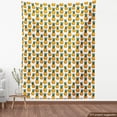 thumbnail image 4 of Ambesonne Pineapple Fabric by the Yard Upholstery, Tropical Fruits Ornament, 3 Yards, Earth Yellow and Fern Green, 4 of 5
