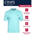 thumbnail image 2 of Chaps Men's Polo Shirt - Classic Fit Short Sleeve 2-Button Double Knit Cotton Polo Shirt (S-XL), 2 of 8