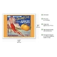 thumbnail image 2 of California Apples - Newtown Pippins - Diving Girl Brand - Vintage Fruit Crate Label c.1920s - Master Art Print (Unframed) 9in x 12in, 2 of 4