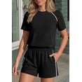 thumbnail image 7 of PRETTYGARDEN Sweatsuits Women 2 Piece Outfit Summer Lounge Shorts Sets Matching Spring Travel Beach Vacation Clothes, 7 of 7