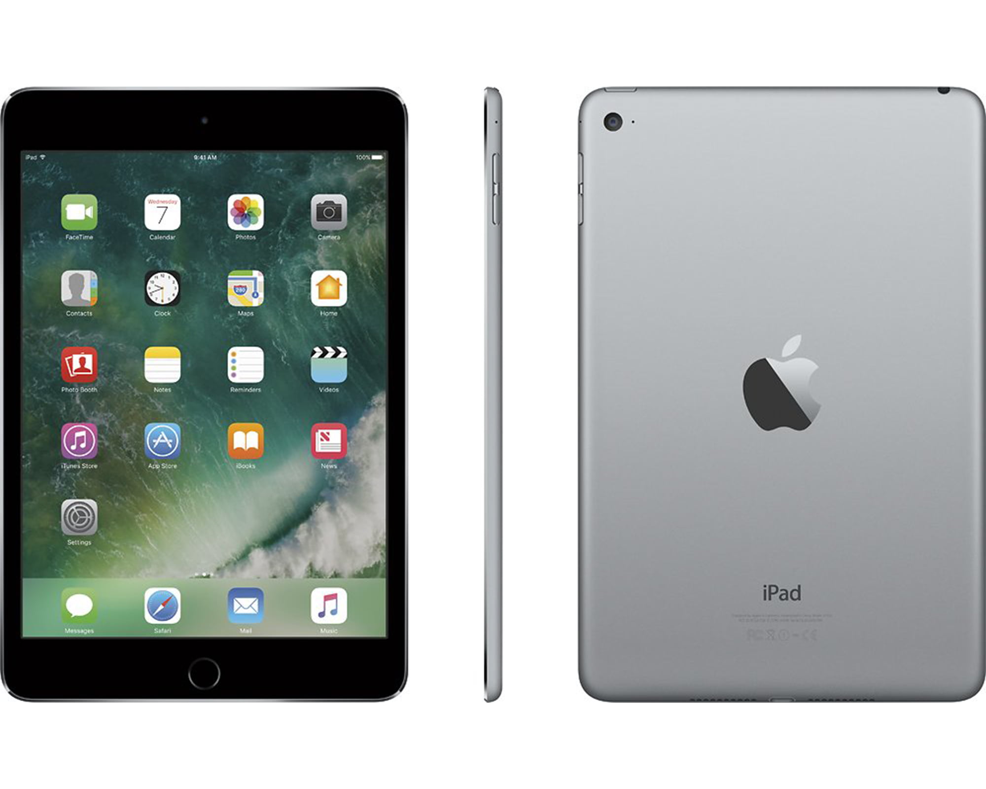 Apple iPad Mini 4 7.9-inch, 128GB, Space Gray, Wi-Fi +4G Unlocked 