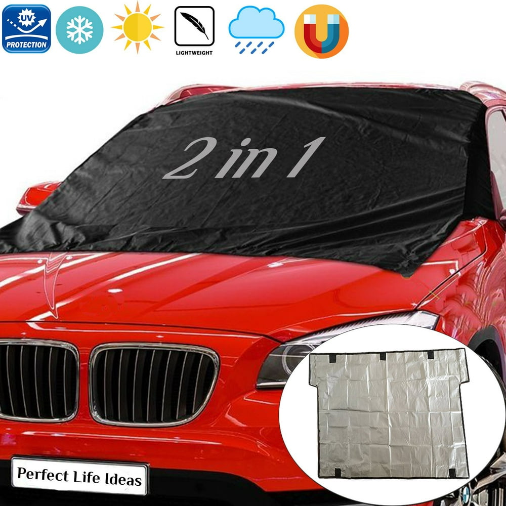Magnet Windshield Sun Snow Cover Auto Car Shade Protector - Walmart.com