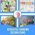 thumbnail image 3 of Sequin Easter Eggs Hanging Ornaments 3 inches for Spring Birthday Tree Wreath Table Bowl Scatter Home Kitchen Party Favors DIY Craft Basket Filler Indoor Decoration Gift Supplies Set of 6, 3 of 7