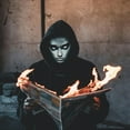 thumbnail image 4 of LED Halloween Mask, Costume For Adults, Bluetooth Face Mask, Cosplay Light Up, Digital Face Transforming, Programmable, For Halloween, Parties and Christmas, 4 of 10
