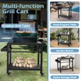 thumbnail image 5 of GetYes Wheeled Metal Patio Grill Cart, 5 of 7