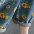 thumbnail image 5 of Babysbule Womens Jeans Jumpsuit Pants Women's Denim Pants Pocket Button Loose Denim Jumpsuit Strap Pants, 5 of 9