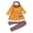 01# Yellow, variant on Wamejoo Toddler Girls' Outfits Two Piece Kids Fall Winter Animal Print Cotton Long Sleeve Tops Pants Headbands Sets for Girls