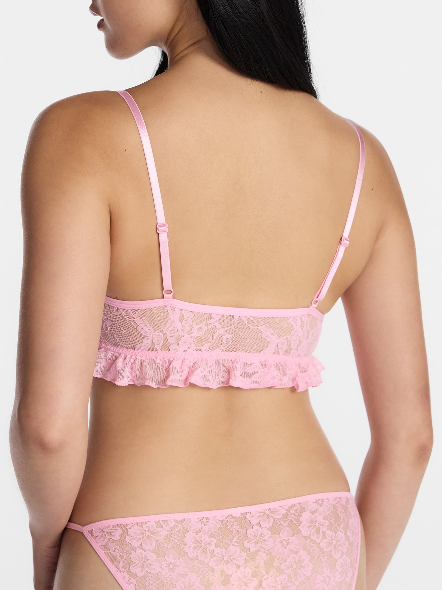 No Boundaries Women’s All Over Lace Bikini Underwear, 3-Pack, Sizes XS-XXXL
