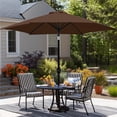thumbnail image 4 of Yaheetech 9 Ft Outdoor Patio Market Umbrella with Push Button Tilt and Crank, Brown, 4 of 8