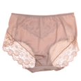 thumbnail image 4 of Paquete de 2-4 calzoncillos sin costuras de seda con encaje hueco de cintura alta para mujer, color 2 piezas, 4 of 8
