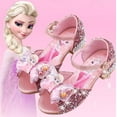thumbnail image 1 of Sandalias de Disney para niñas, zapatos de princesa Elsa Frozen 2, zapatos de cristal para niñas pequeñas, zapatos de tacón alto para niños, pasarela Show Shoes27-Insole 17,9 CM Gao Jinjia LED, 1 of 2